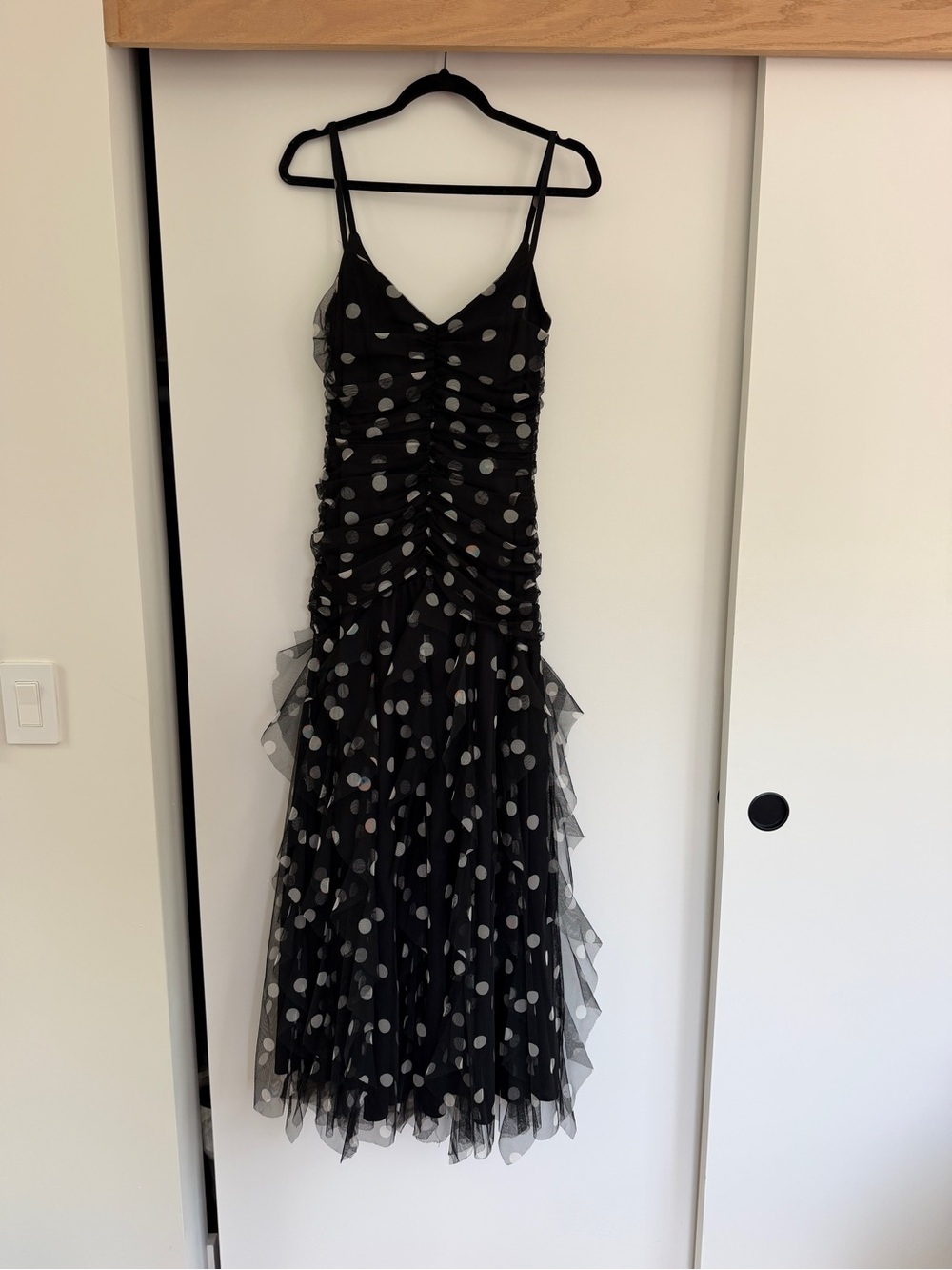 Cache Polka Dot Black Gown Vintage - Picture 4 of 7